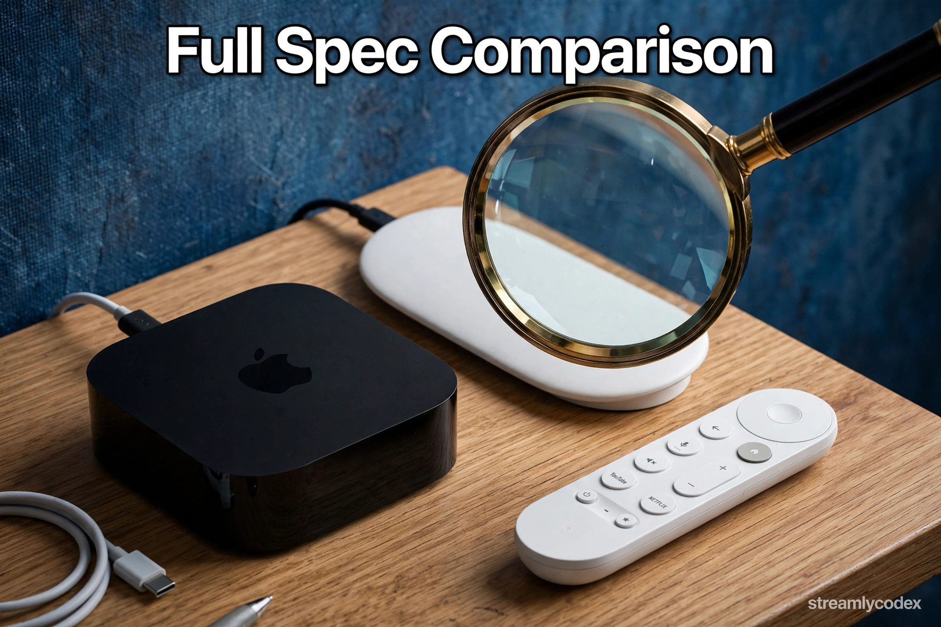 Apple TV 4K vs Google TV Streamer full spec comparison 2026
