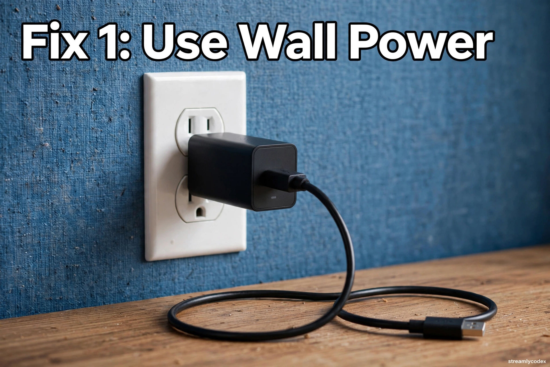 Fire TV Stick wall outlet power fix
