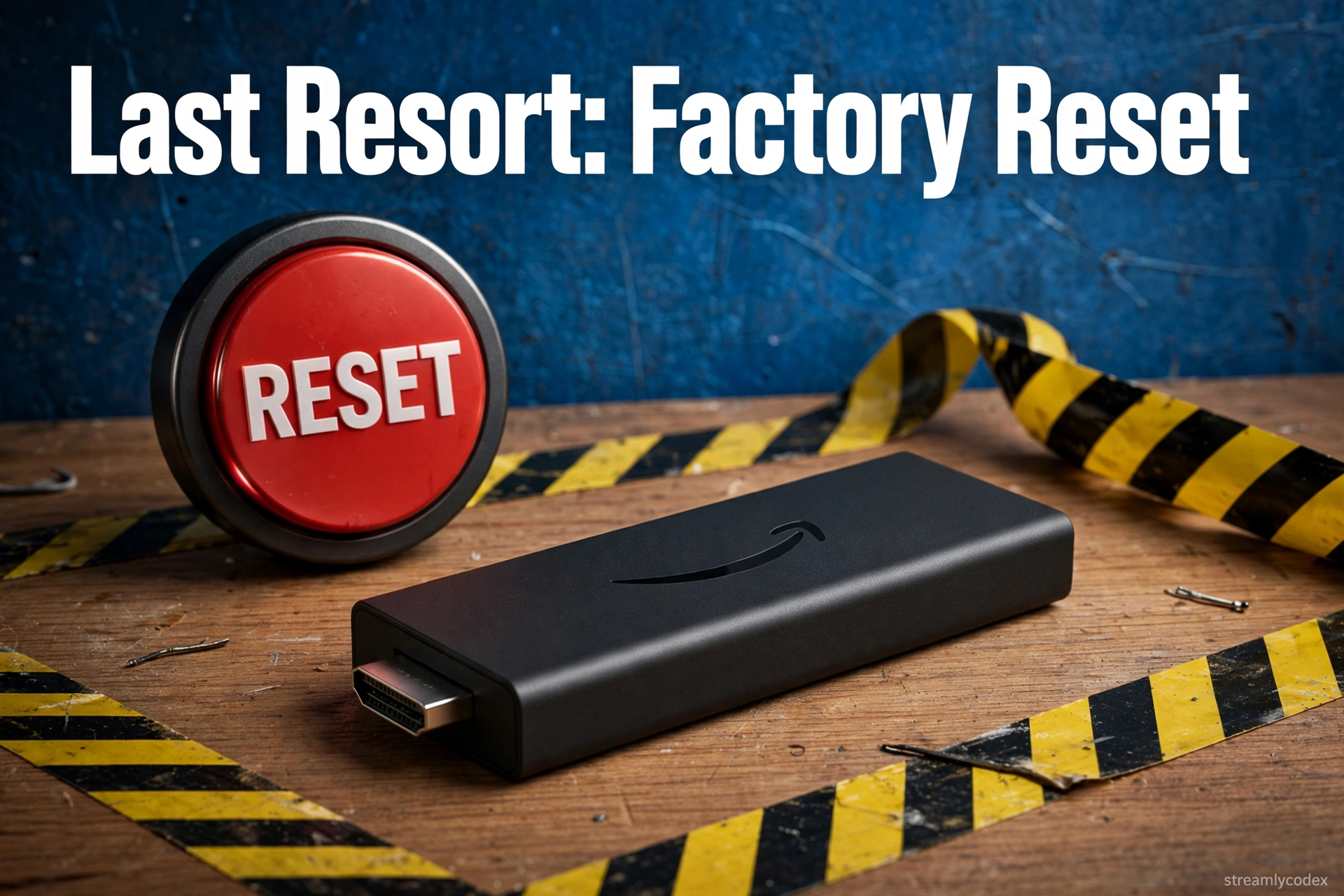 Fire TV Stick factory reset last resort