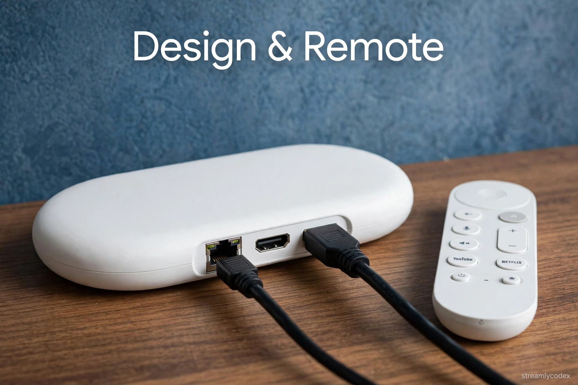 Google TV Streamer box design and remote