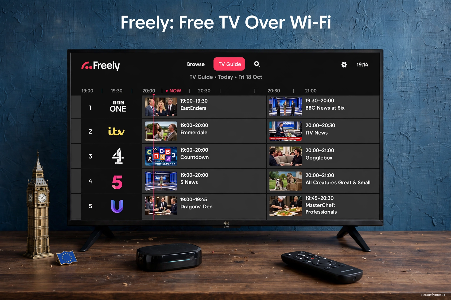 Freely TV guide UK