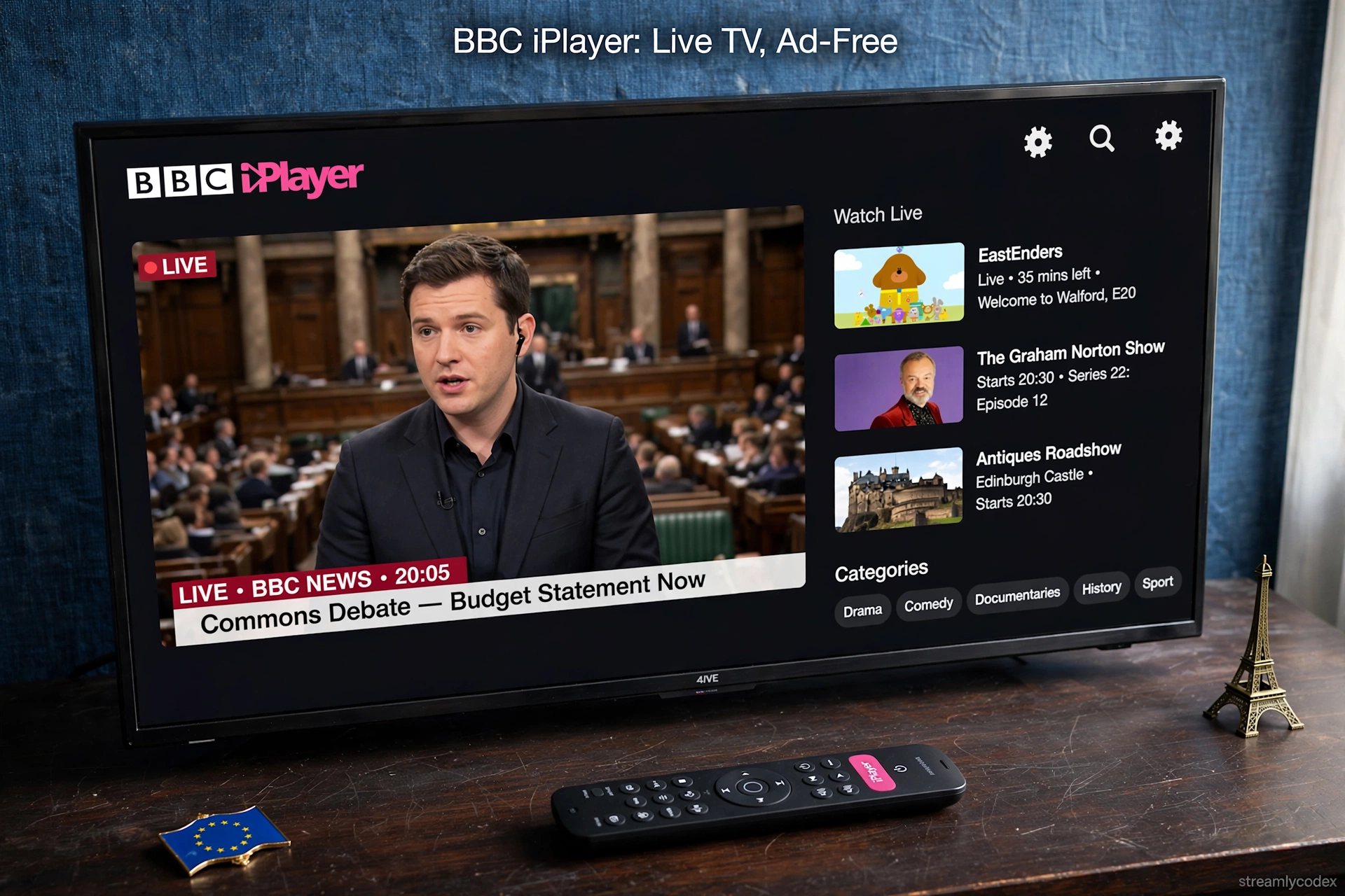 BBC iPlayer live TV