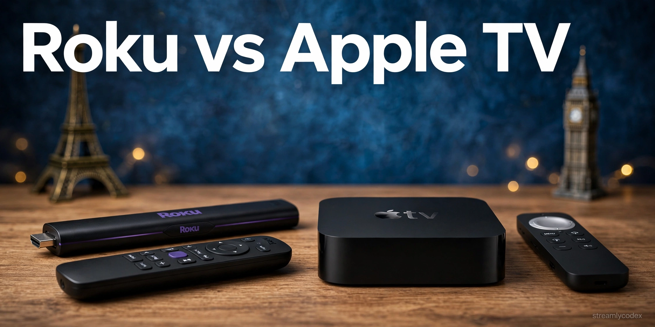 Roku vs Apple TV 4K side by side comparison for European buyers 2026