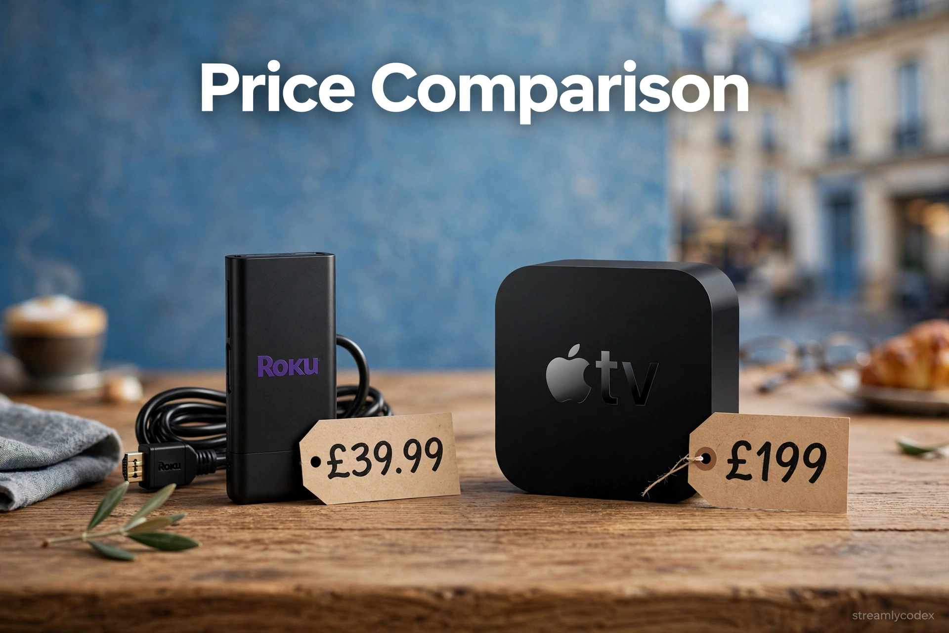 Roku vs Apple TV price comparison UK Europe 2026