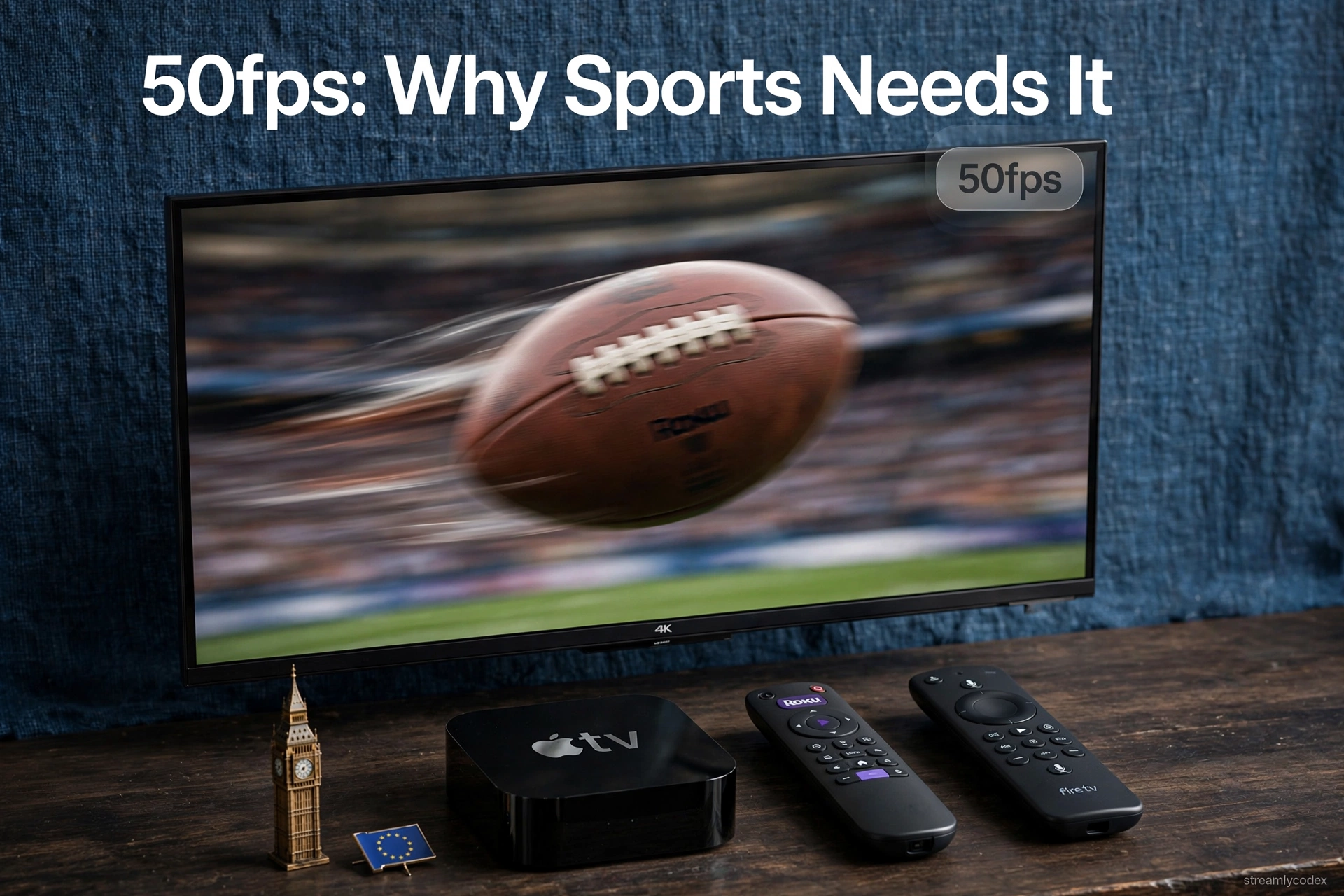 What sports streaming needs 50fps smooth motion