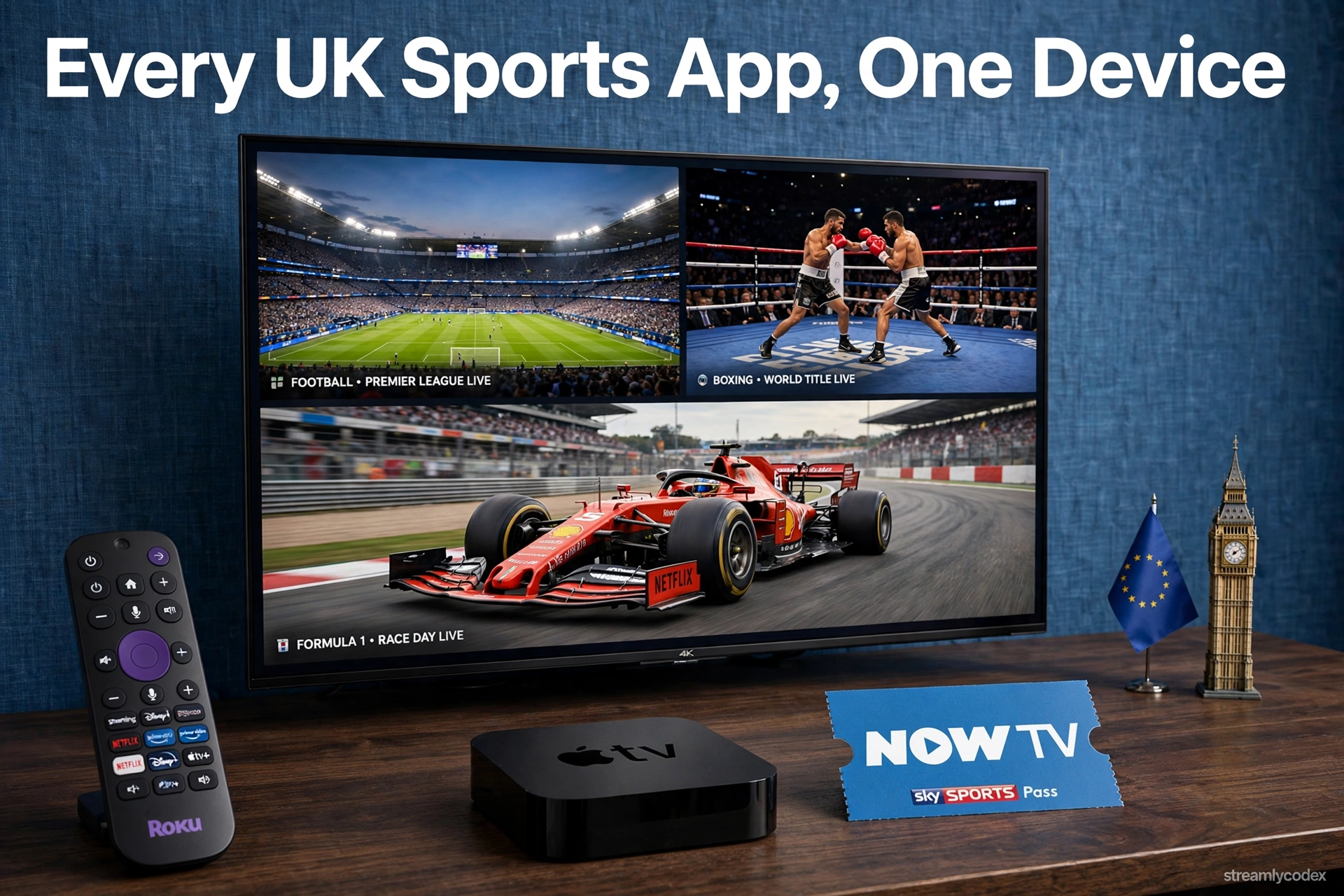 UK sports streaming services Sky TNT DAZN NOW